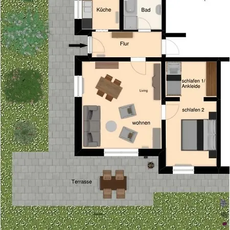 nette Ferienwohnung im Grünen mit Südterrasse Idstein Exterior foto
